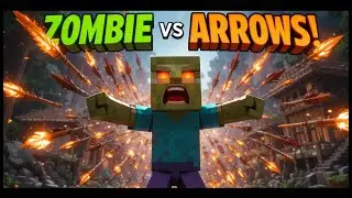 Minecraft Zombie Vs Arrows #shortsfeeds #shortscommunity #MinecraftCreatives