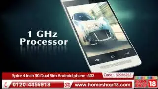 Spice MI 402 - 4 Inch( 10.16 Cm ) 3G Dual Sim Android phone