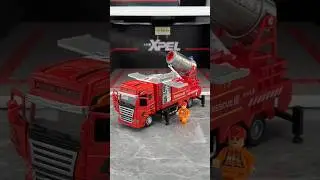 this fire spray truck, which can be sprayed with just one click of water. #firetruck