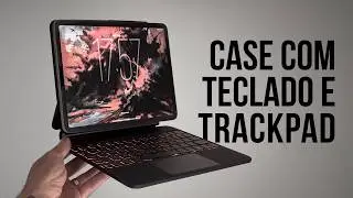 Case com teclado e trackpad para iPad Pro, Air, 10&ordf; e 11&ordf; gera&ccedil;&atilde;o! BOM e BARATO