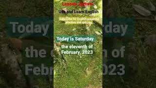Say the Date | 11 February, 2023 #saythedate #lessonjigsaw #learnenglish