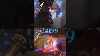 hu tao c0 dragons bane R5 VS staff of the scarlet sands | HP VS ELEMENTAL MASTERY #short