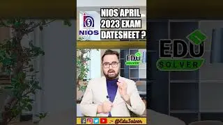 Nios April Exam 2023 Datesheet ?#shorts #nios #niosresult #niosnews #niosexamupdates #niosdatesheet