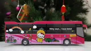 Mô hình xe khách Việt Nam bằng giấy - Toàn nhà xe khủng