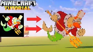Minecraft Pixel Art Tutorial #84 | How To Build King Neptune in Minecraft 