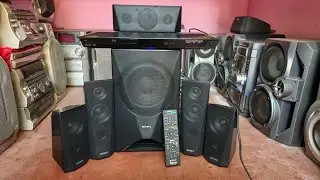 Sony music system home theatre model bdv e3200 wt 1000 remote full working dvd usb fm price 10000 ta