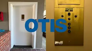 AMAZING Original OTIS Black Button Traction Elevator - 1519 Oxford St - Berkeley, CA