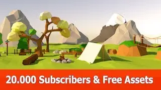 20000 Subscribers : Free Game Assets (Blender, Unity & Unreal Engine)