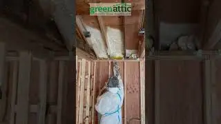 Watch as we create the perfect seal with this satisfying spray foam insulation! 💪🔧  #shorts
