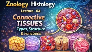 Zoology | Histology Lecture - 04 | Connective Tissues | Types, Structure & Functions