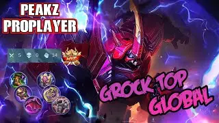 MVP - PERFECT PLAY - PEAKZ PROPLAYER TOP GLOBAL GROCK | Mobile Legends