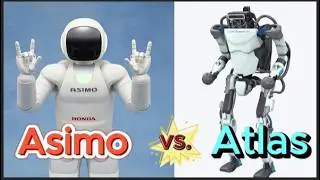 ASIMO robots vs. Boston Dynamic Atlas