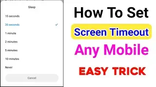 Mobile display timeout setting | auto screen lock time out setting kaise kare | Apne Mitra