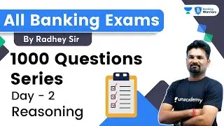 1000 Questions Series | Day - 2 | Reasoning | All Banking Exams | By Radhey Sir | Banking Warriors