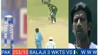 India Vs Pakistan 2004 Match | L Balaji 3/62 Vs Pakistan | India Vs Pakistan 5th Odi 2004 😱🔥