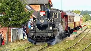 DSB Museumstog med K-563 besøger Allingåbro - Fra før verden gik af lave nr. 57