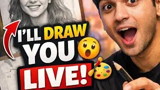 Live portrait drawing on public demand🎨/ Turning viewers  into art !