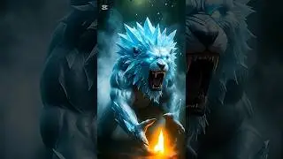 Lion + Diamond, Crystals, Lava, Candy and Neon Light | Hybrid Heroes| #animals #lion