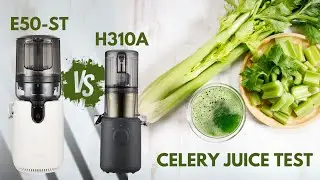 Hurom E50-ST or H310A? Real Celery Juicing Test and Results #celeryjuicechallenge