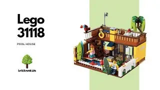 Lego 31118 Creator 3 in 1: Surfer Beach House (Pool House). Lego speed build review.