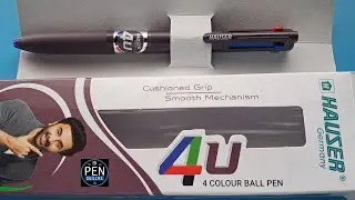 Шариковая ручка Hauser 4U - 4 цвета - 40 рупий - Многоцветная шариковая ручка 4 в 1 по цене менее...