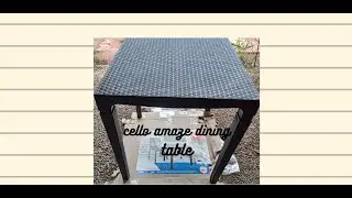 Unboxing Cello Amaze Dining Table| Black Plastic Table  #onlineplasticfurniture #unboxingtable