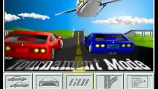 FM Towns - 4D Driving - Main Menu (Tournament Mode)