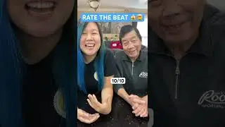 Rate the Beat with Dad 😱🤯 #beatbox #comedy #dadreacts #beatboxgirl #shorts
