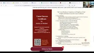 Fall 2024 Online Certificate Instructions - Career Success Certificate - Kutztown Univ.