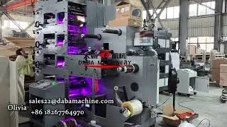 LED UV Dryer Cooling Roller System Stack Type Flexo Printing Machine PVC Films Test