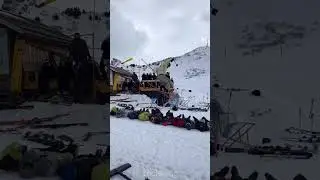 Dangerous Skiing by Alex Hackel 😬🤯 | #shorts