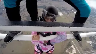 Friday Freakout: Skydiver Gets Stuck Hanging Under Helicopter By Chest Strap!