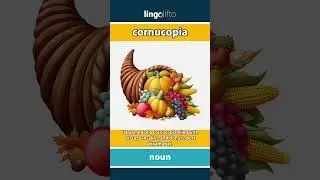🇬🇧 Cornucopia Meaning : Flash Card : Learn English Vocabulary