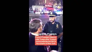 Macron calls Trump to get around his motorcade in NYC