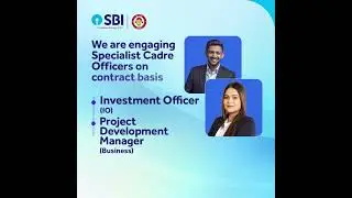 We are engaging Specialist Cadre Officers on contract basis for various roles