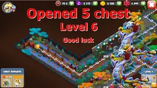 Opened 5 chest in level 6-Dragon Mania legends | True blue Castle Event | DML
