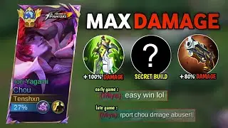CHOU USERS MUST TRY THIS NEW BURST BUILD TRICK AGAINST META HEROES IN SOLO RANK (must try) 🔥🔥