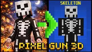 How to make AN EASY SKELETON Skin in Pixel Gun 3D
