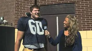 Stacy Salvi talking to Dan Marcoux