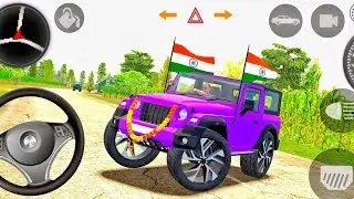 Modified Mahindra thar mp golden 🚗🚗 gadi bala game .Car games android 2025