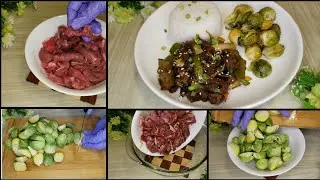 delicious beef🥩 and baby cabbage recipe,  perfect for lunch or dinner. 🍽