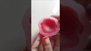unmolding peony candle..#shorts #shortvideo #candlemaking #candles #candleart