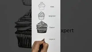 how to draw cupcake 🥵🤯🧁 cupcake drawing #art #drawing #youtubeshorts #cupcake #shorts
