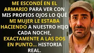 Me escondí para descubrir por qué mi esposa va cada noche a la habitación de nuestro hijo, allí vi..