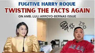 FUGITIVE HARRY ROQUE EXPERT IN TWISTING THE FACTS  #AMB LULI ARROYO-BERNAS ISSUE