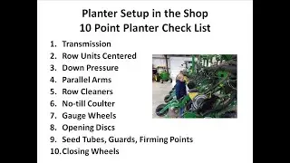 Planter Clinic Promo: From the Hitch Pins to the Closing Wheels
