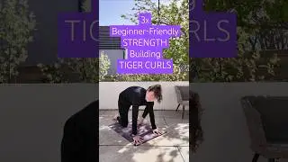 3 Beginner STRENGTH Building Tiger Curls Yoga #yogaforstrength #bodyweightworkout #beginneryoga