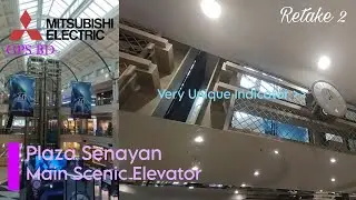 [Retake 2] Very Unique Mitsubishi GPS-BD Traction Scenic Elevators - Plaza Senayan , Jakarta 