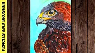 How to paint eagle with watercolor | eagle (watercolor painting)