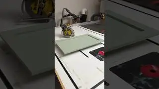 Shaker cabinet doors without a table saw. #woodworking #cabinetdoors #kitchencabinets